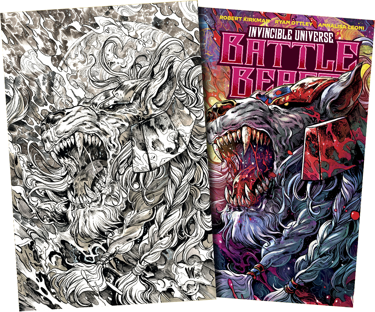 Invincible Universe: Battle Beast #6 - Vincenzo Riccardi Black/White Exclusive