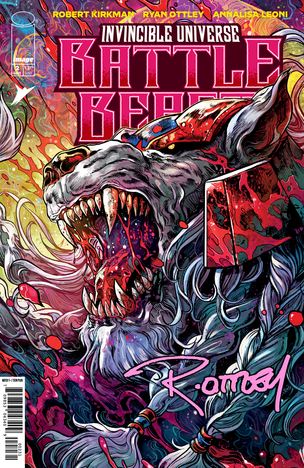 (RYAN OTTLEY SIGNED) Invincible Universe: Battle Beast #2 - Vincenzo Ricardo Exclusive