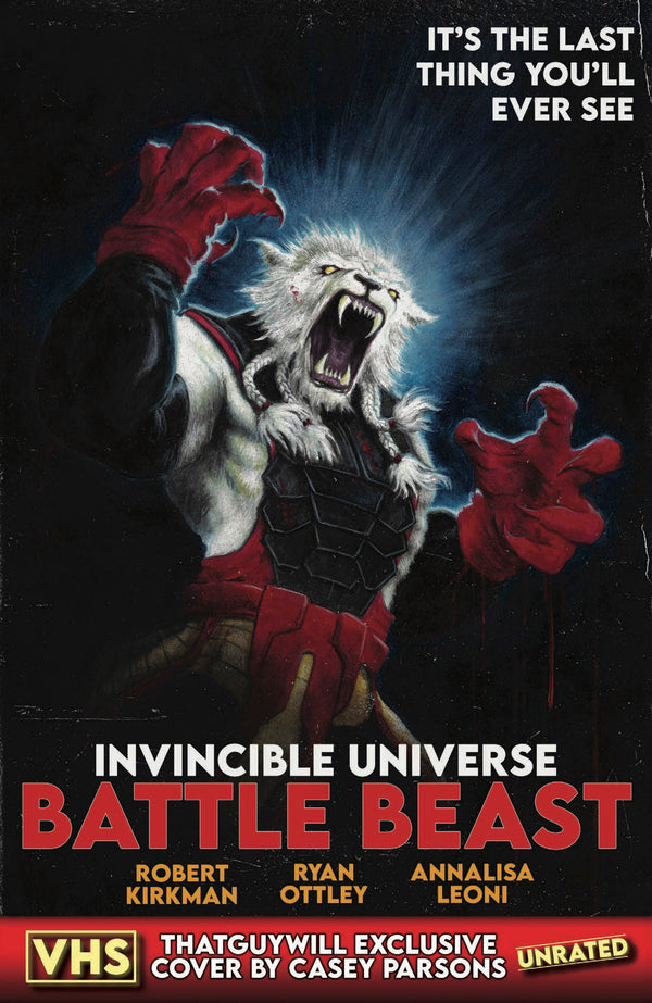Invincible Universe: Battle Beast #4 - VHS Casey Parsons Exclusive