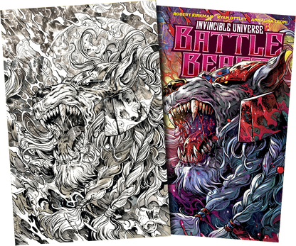 Invincible Universe: Battle Beast #6 - Vincenzo Riccardi Black/White Exclusive