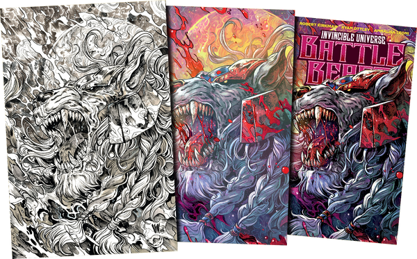 Invincible Universe: Battle Beast #6 - Vincenzo Riccardi Black/White Exclusive