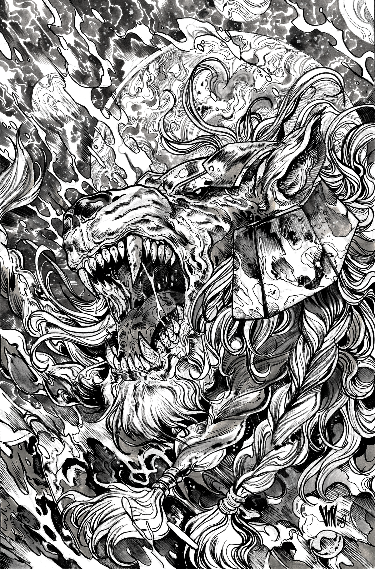 Invincible Universe: Battle Beast #6 - Vincenzo Riccardi Black/White Exclusive