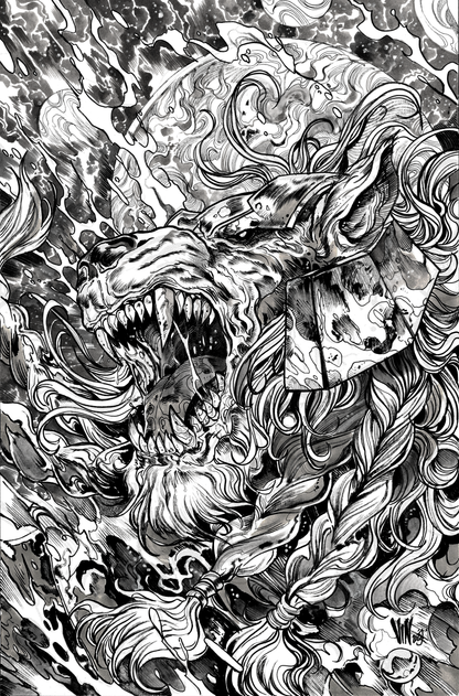 Invincible Universe: Battle Beast #6 - Vincenzo Riccardi Black/White Exclusive